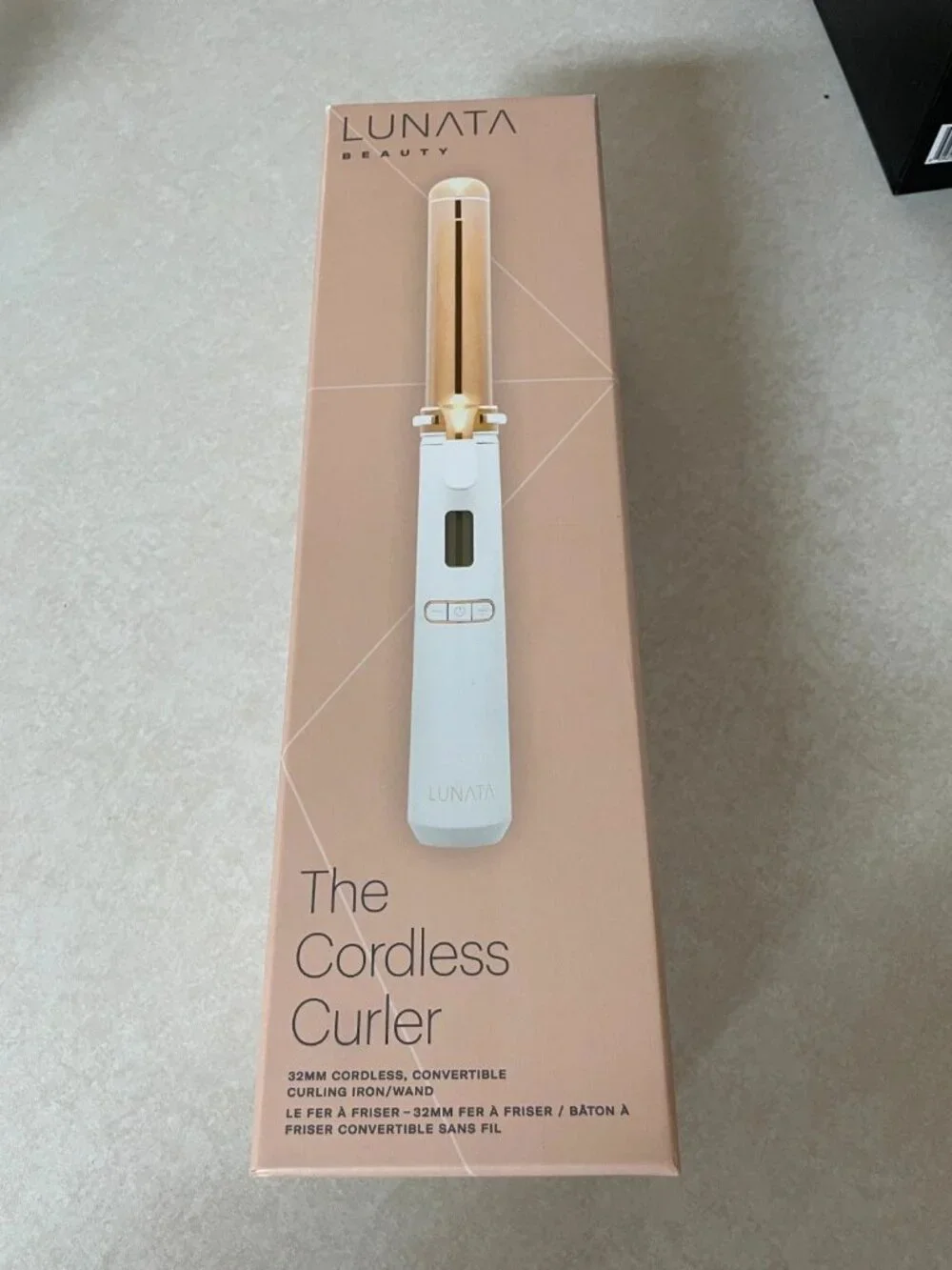 Lunata Beauty Cordless Curler White NIB Factory Sealed